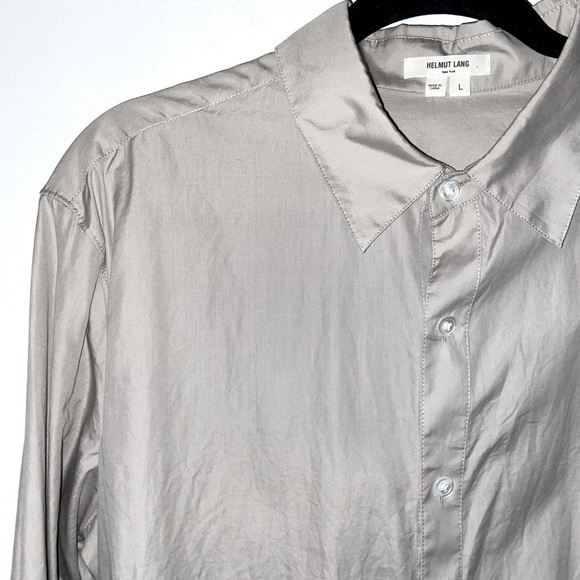 Helmut Lang Button Down Casual Dress Shirt L​​​​​ - Picture 2 of 10